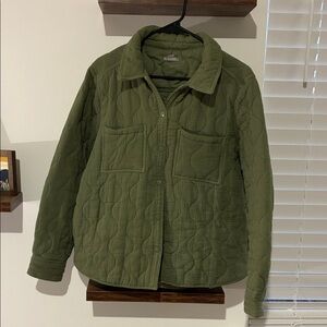 Falls Creek Green Quilted Barn Jacket